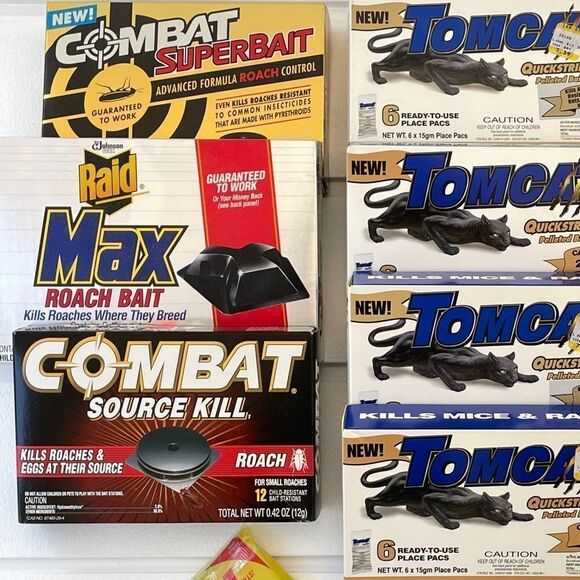 Combat Tomcat Huge Lot of Mice, Rat, and Rodent Traps New In Boxes - Picture 2 of 5